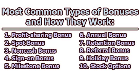 bonuses or bonus|Most Common Types of Bonuses and How They Work .
